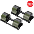 Powertrain Eon 90KG Adjustable Dumbbells Pair Green
