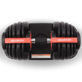 Powertrain 24kg Adjustable Dumbbell Home Gym Exercise Weights Free Workout Red
