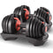 Powertrain 48kg Adjustable Dumbbells 15-in-1 Home Gym Red