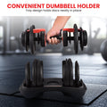 Powertrain 48kg Adjustable Dumbbells 15-in-1 Home Gym Red