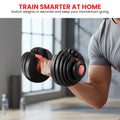 Powertrain 48kg Adjustable Dumbbells 15-in-1 Home Gym Red