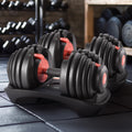 Powertrain 48kg Adjustable Dumbbells 15-in-1 Home Gym Red