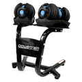Powertrain 48kg Adjustable Dumbbell Set Stand Blue