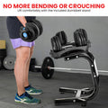 Powertrain 48kg Adjustable Dumbbell Set Stand Blue