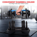 Powertrain 48kg Adjustable Dumbbell Set Stand Blue