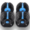 Powertrain 48kg Adjustable Dumbbell Set Stand Blue