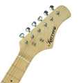 Karrera Kids Electric Guitar Junior Beginner Double Cutaway Scaled-Down Instrument for Children - Black