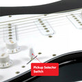 Karrera 39in Electric Guitar Black