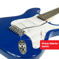 Karrera 39in Electric Guitar Blue