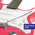 Karrera 39in Electric Guitar Pink