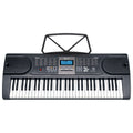 Karrera 61 Key Electronic Keyboard Piano with Stand Black
