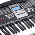 Karrera 61 Key Electronic Keyboard Piano with Stand Black