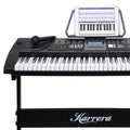 Karrera 61 Key Electronic Keyboard Piano with Stand Black