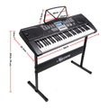 Karrera 61 Key Electronic Keyboard Piano with Stand Black