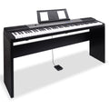 Karrera 88 Keys Electronic Keyboard Piano Black with Stand