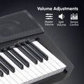 Karrera 88 Keys Electronic Keyboard Piano Black with Stand