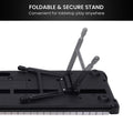 Karrera 61-Key Electronic Piano Keyboard LED Stand Black