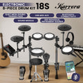 Karrera 18S Electronic Drum Kit Mesh Pads Bluetooth USB MIDI