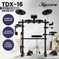 Karrera TDX-16 Electronic Drum Kit Mesh Pads LCD Headphones Stool