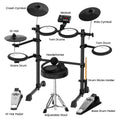 Karrera TDX-16 Electronic Drum Kit Mesh Pads LCD Headphones Stool