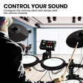 Karrera TDX-16 Electronic Drum Kit Mesh Pads LCD Headphones Stool