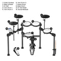 Karrera X23 Electronic Drum Kit Mesh Heads Cymbals Pedal