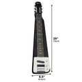 Karrera 29in 6-String Lap Steel Hawaiian Guitar Black