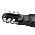 Karrera 29in 6-String Lap Steel Hawaiian Guitar Black