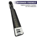 Karrera 29in 6-String Lap Steel Hawaiian Guitar Black