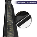 Karrera 29in 6-String Lap Steel Hawaiian Guitar Black