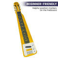 Karrera 29in Lap Steel Guitar 6-String Hawaiian Metallic Gold