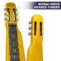 Karrera 29in Lap Steel Guitar 6-String Hawaiian Metallic Gold
