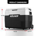 Kolner 40L Fridge Freezer 12/24/240V Portable Esky Cooler