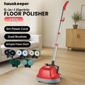 Klika 5 in 1 Electric Floor Polisher 240V Timber Waxer Buffer Red