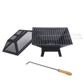 Wallaroo Portable Fire Pit BBQ Outdoor Camping Cooking Grill