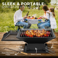 Wallaroo Portable Fire Pit BBQ Outdoor Camping Cooking Grill