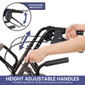Orthonica Rollator Walker Foldable Steel Frame Grey Lightweight