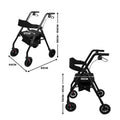 Orthonica Foldable Steel Rollator 136kg Black