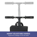 Orthonica Foldable Steel Knee Scooter Mobility Walker with 10-Inch Wheels Height Adjustable Storage Bag 136kg