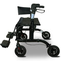 Orthonica 2-in-1 Rollator Wheelchair Aluminium Foldable Black