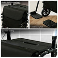 Orthonica 2-in-1 Rollator Wheelchair Aluminium Foldable Black
