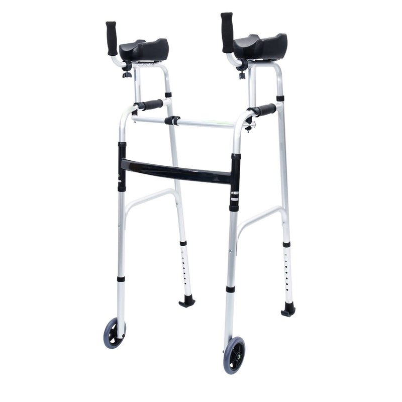 Orthonica Aluminium Folding Rollator Walker Adjustable Handles Box
