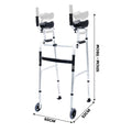 Orthonica Aluminium Folding Rollator Walker Adjustable Handles Box