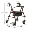 Orthonica Foldable 4 Wheel Steel Rollator Walker