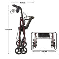 Orthonica Foldable 4 Wheel Steel Rollator Walker