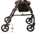 Orthonica Foldable 4 Wheel Steel Rollator Walker