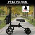 Orthonica Knee Walker Adjustable Pad Dual Brakes Mobility
