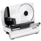 Pronti White Electric Food Slicer 200W with Adjustable Thickness 1 to 15mm Serrated and Fine Edge Stainless Steel Blades