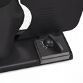 Pronti Black Electric Food Slicer 200W with Adjustable Thickness 1 to 15mm Serrated and Fine Edge Stainless Steel Blades