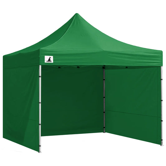 Wallaroo 3x3m Pop Up Gazebo Marquee Outdoor Canopy Tent with 5 Walls Sandbags & Carry Bag Folding Sun Shade Green